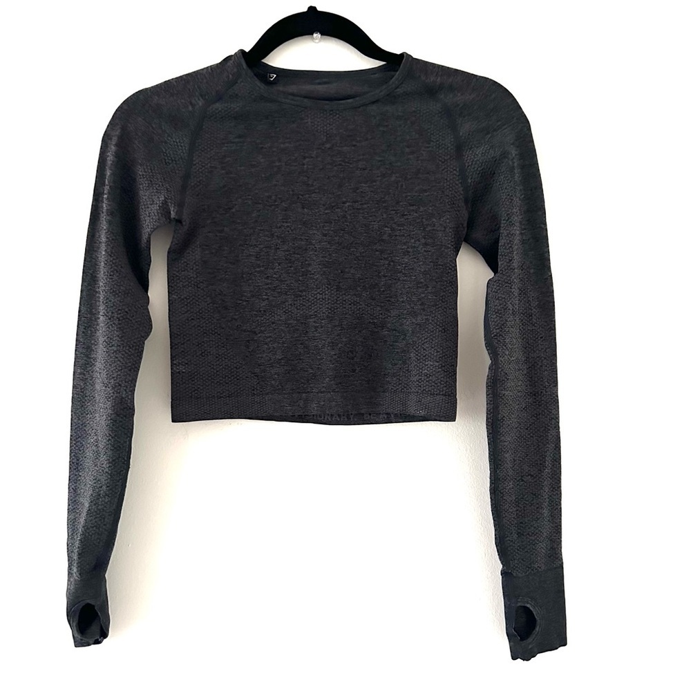 GYMSHARK VITAL SEAMLESS 2.0 LONG SLEEVE CROP TOP